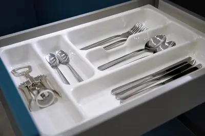 a white sink with silver utensils in it at Seaside Golden Horizon VIPGreece in Athens