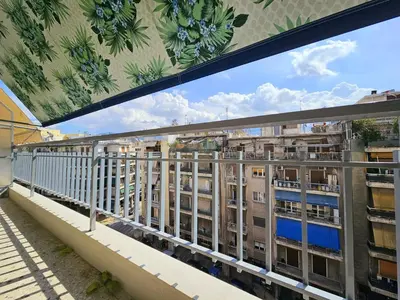 a view from the balcony of a building at EL Prestige Apartment - Athens Town in Athens