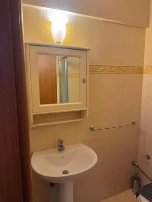 a bathroom with a sink and a mirror at Βένερε in Athens