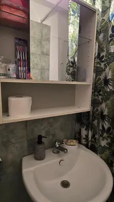 a bathroom with a sink and a mirror at ATHENS O'GERA escape in Athens