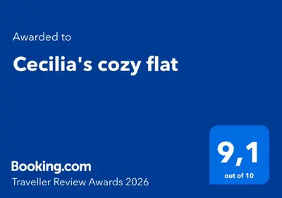 a blue screen with the text cancelled to ecoglias cozy flat at Cecilia's cozy flat in Athens