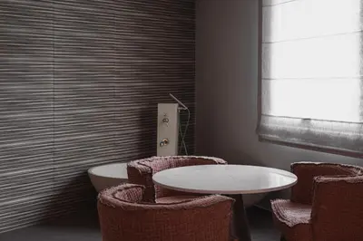 a room with a table and chairs and a window at Thissio Acropolis Historic Flat 1 in Athens