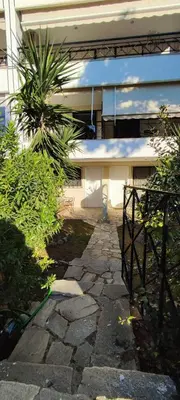 a stone walkway in front of a building at 2' from Beach Cozy & Renovated Maisonette in Porto Rafti