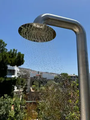 a glass window with a bunch of bees at Glyfada Gorgeous Penthouse in Athens
