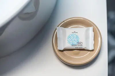 a plate with a napkin on a table at Athens F&K Premium City Home in Athens