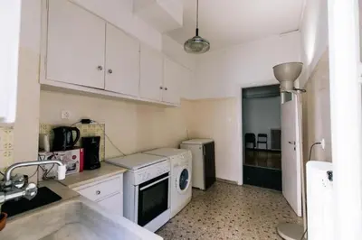 a kitchen with a sink and a dishwasher at Happy Rabbit 4 in Athens