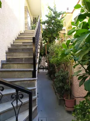 a set of stairs in a building with plants at Homeyfeel StayTOP - ΑΡΓΥΡΟΥΠΟΛΗ - ΕΛΛΗΝΙΚΟ in Athens