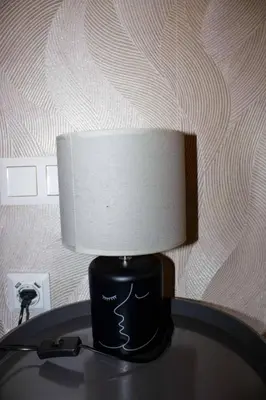 a lamp sitting on top of a table at Athens Central Studios 1 in Athens