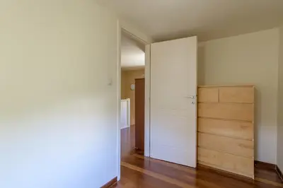 an empty room with a closet and a door at Petrino pool house in Athens