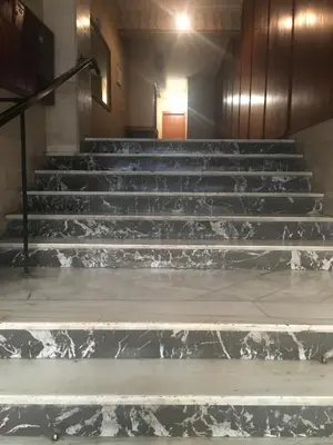 a group of stairs with aluminum foil on them at Quiet apartment in the centre of Athens in Athens
