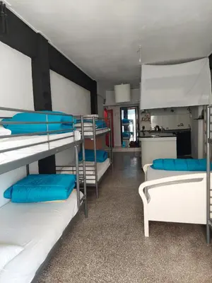 a group of bunk beds in a room at ACROPOLI AND MONASTIRAKI HOMe1 in Athens