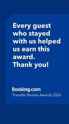 a blue picture with the words every guest who stayed with us helped us earn this at Acropolis Vintage Apartment in Athens