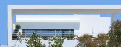 a rendering of a building with trees in the foreground at The ROSE Luxury Penthouse with Private Swimming Pool in Athens