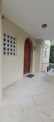 an empty room with a door in a house at Dafni's Super Home in Athens