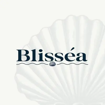 a white shell with the word bisssea on it at Blisséa in Piraeus