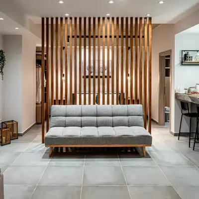 Wooden Style Apartment in Piraeus