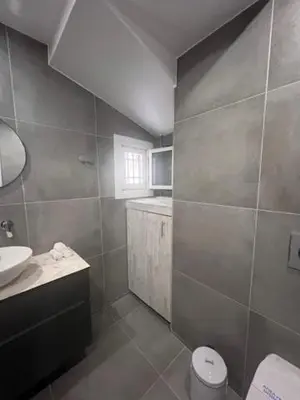 a bathroom with a sink and a toilet in it at Olvia 10 in Athens