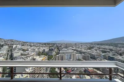 a view of a city from the top of a building at Phaedrus Living Apollo Skyview Penthouse in Athens