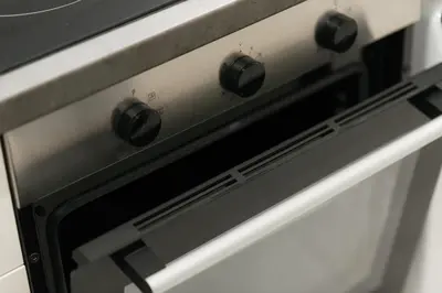 a close up of an oven with its reflection at My Athens Home near Metro Station in Athens