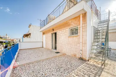 a building under construction with a ladder on it at Acropolis View - Cozy Studio 4 Metro Neos Kosmos in Athens