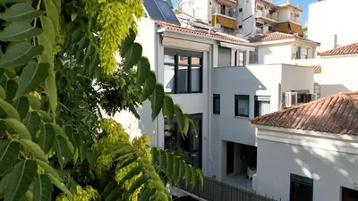 a view from the balcony of a white building at Ma Maison No9 Downtown Villa,Jacuzzi,5bdrs,Parking in Athens