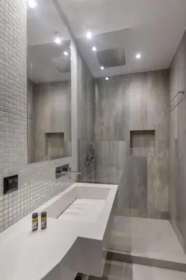a bathroom with a large white sink and a shower at Syntagma Acropolis M5 in Athens