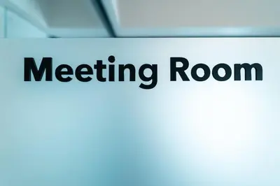a meeting room sign with the words meeting room at Skyline Spa Athens 130 A in Athens