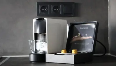 a kitchen counter with a blender and a blender at Athenean Porto Piraeus Suites -A1 in Piraeus