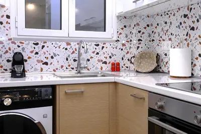 a kitchen with a sink and a dishwasher at Lilly's House in Athens