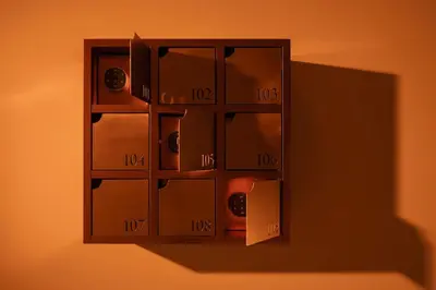 a wine rack on the wall in a room at P28 Suite 103 in Athens