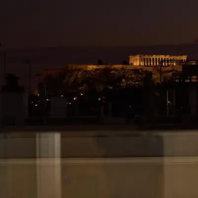 Acropolis view modern studio