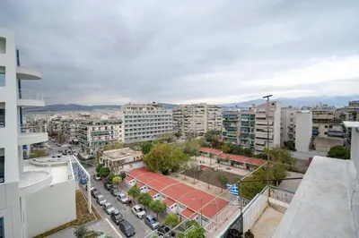 an aerial view of a city with buildings at City Panorama Studio by ΜΡS in Athens