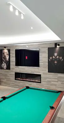 a billiard room with a green pool table at Kalisti House2Heal Athens in Athens