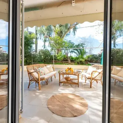 2b apartment beyond a house Glyfada center