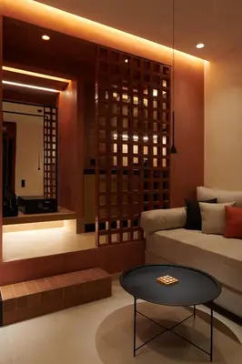 a living room with a couch and a table at V13 Boho Suite in Athens