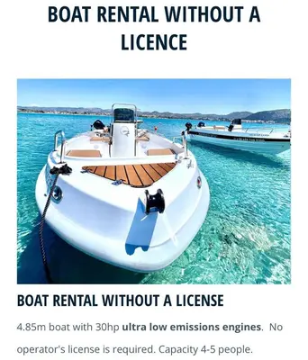 a boat rental without a licence on the water at Athens Riviera Villa overlooking the Aegean sea in Anavissos