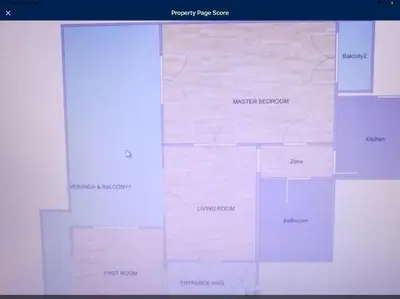 a map of a city on a computer screen at Oasis veranda under columns.Kolonaki embassy area. in Athens