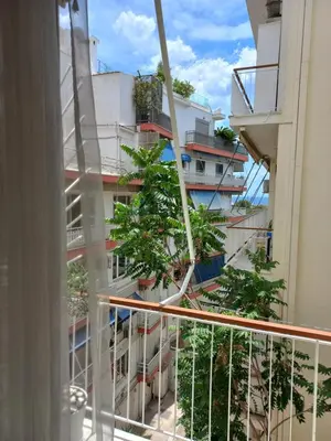 a view from a balcony of a building at Olga's Studio in Athens