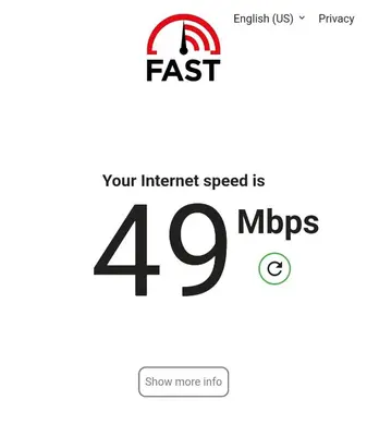a screenshot of your internet speed is mbps show more info at KYMA Apartments - Athens Acropolis 2 in Athens