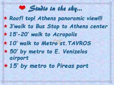 Gallery image of Olympus! Athens! Studio in the Sky!! 20' walk to the Acropolis in Athens
