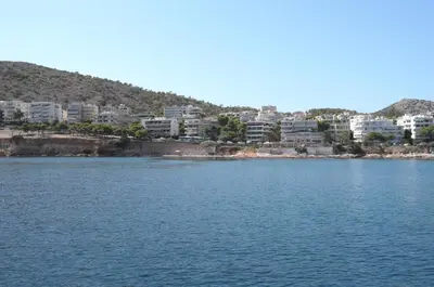 a view of a city from the water at Starapartment Athens-Varkiza Top 2 in Varkiza