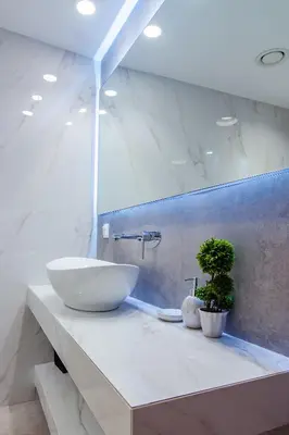 a bathroom with a bowl sink on a counter at Dreamin Athens - Monastiraki Apartments in Athens