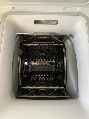 a toaster oven with its door open on a counter at The Little Studio Koukaki - Acropolis in Athens