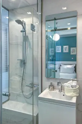 a bathroom with a shower and a sink at Frixos Acropolis Luxury Apartment in Athens