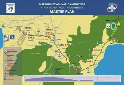 a map of the interstate masterplan at Best Point To Stay in Athens