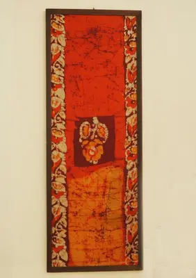 a painting on a wall with a red door at Best Point To Stay in Athens