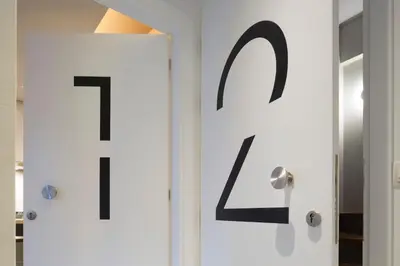 a door with the number forty on it at Auntie’s Home in Athens