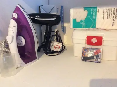 a nintendo wii game system sitting on a counter at Renovated apartment in Athens