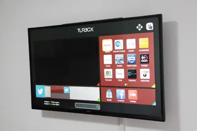 a flat screen tv hanging on a wall at The New Studio Suite Near Akropolis in Athens