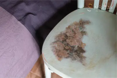 a bunch of dirt on the seat of a chair at Orianna Apartment Airport by Airstay in Spáta